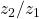 z_2/z_1