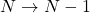 N\rightarrow N-1