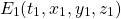 \[ E_1(t_1,x_1,y_1,z_1)\]