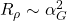 R_\rho\sim \alpha_G^2