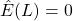 \hat{E}(L)=0
