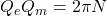 Q_eQ_m=2\pi N