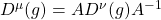 D^\mu(g)=AD^\nu (g)A^{-1}
