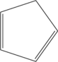 \chemfig{*5(-=--=)}