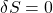 \delta S=0
