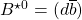 B^{\star 0}=(d\overline{b})
