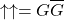 \[\uparrow\uparrow=G\overline{G}\]