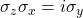 \sigma_z\sigma_x=i\sigma_y
