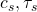 c_s, \tau_s