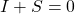 I+S=0