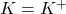 K=K^+
