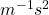 m^{-1}s^2