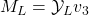 M_L=\mathcal{Y}_Lv_3