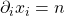 \partial_ix_i=n
