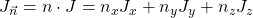 J_{\vec{n}}=n\cdot J=n_xJ_x+n_yJ_y+n_zJ_z