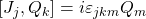\left[J_j,Q_k\right]=i\varepsilon_{jkm}Q_m