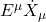 E^\mu \dot{X}_\mu