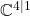 \mathbb{C}^{4\vert 1}