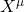 X^\mu