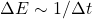 \Delta E\sim 1/\Delta t