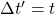 \Delta t'= t