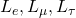 L_{e}, L_\mu, L_\tau