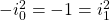 -i_0^2=-1=i_1^2