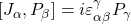 \left[J_\alpha,P_\beta\right]=i\varepsilon_{\alpha\beta}^\gamma P_\gamma