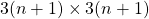 3(n+1)\times 3(n+1)