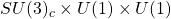 SU(3)_c\times U(1)\times U(1)