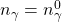 n_\gamma=n_\gamma^0