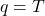 q=T