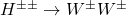 H^{\pm\pm}\rightarrow W^{\pm}W^{\pm}