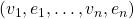 (v_1,e_1,\ldots,v_n,e_n)