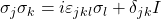 \sigma_j\sigma_k=i\varepsilon_{jkl}\sigma_l+\delta_{jk}I