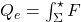 Q_e=\int_\Sigma ^\star F
