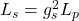 L_s=g_s^2L_p