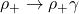 \rho_+\rightarrow \rho_+\gamma