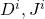 D^i,J^i