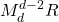M_d^{d-2}R
