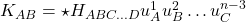 K_{AB}=\star H_{ABC\ldots D}u_A^1u_B^2\ldots u_C^{n-3}