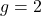 g=2