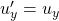 u'_y=u_y