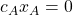 c_Ax_A=0