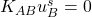 K_{AB}u_B^s=0