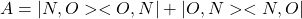 \[A=\vert N,O><O,N\vert+\vert O,N><N,O\vert\]