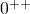 0^{++}