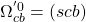 \Omega^{'0}_{cb}=(scb)