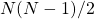 N(N-1)/2