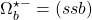 \Omega_b^{\star -}=(ssb)